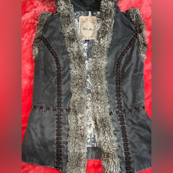Vintage guess jeans fur vest - Picture 3 of 5